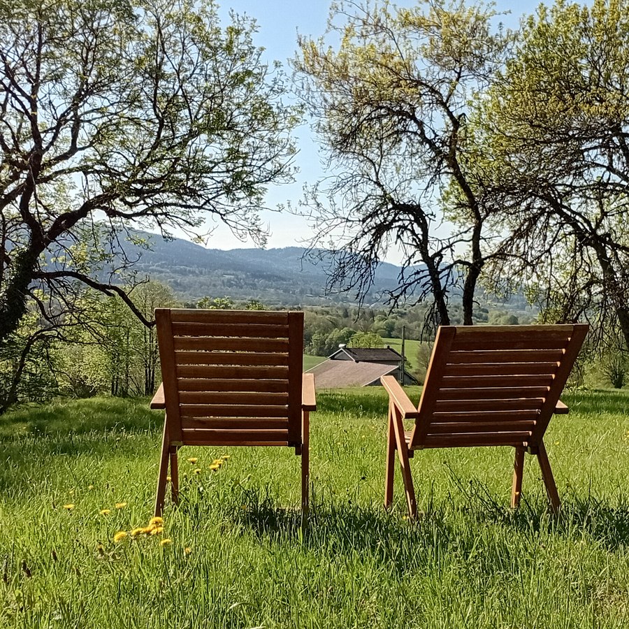 Vue sur le plateau d'Hauteville — Le Jardin d'Éveil