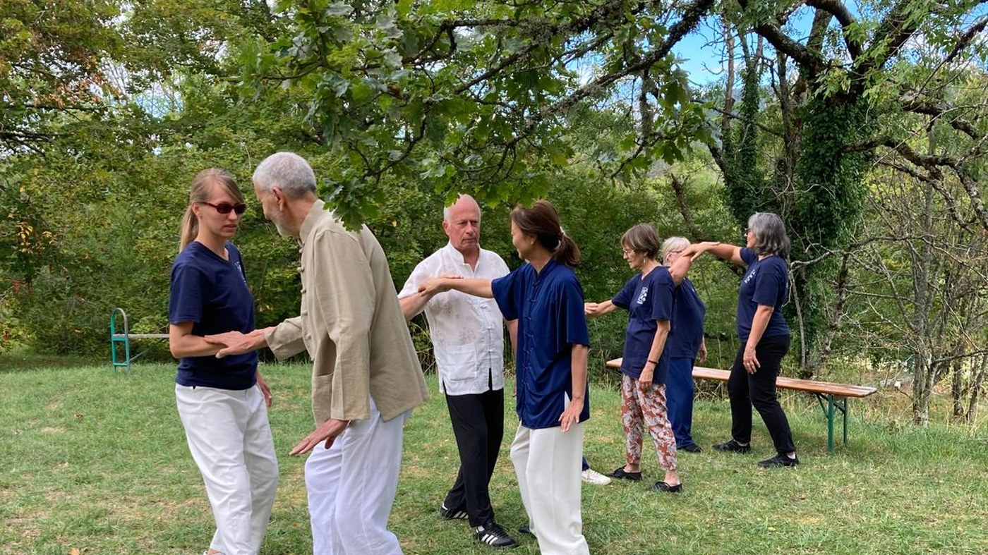 Pratique de Tai Ji Quan en extérieur — Le Jardin d'Éveil